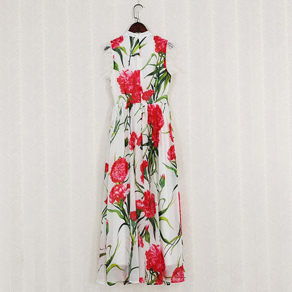 Fashionable Retro Formal Dress Roses