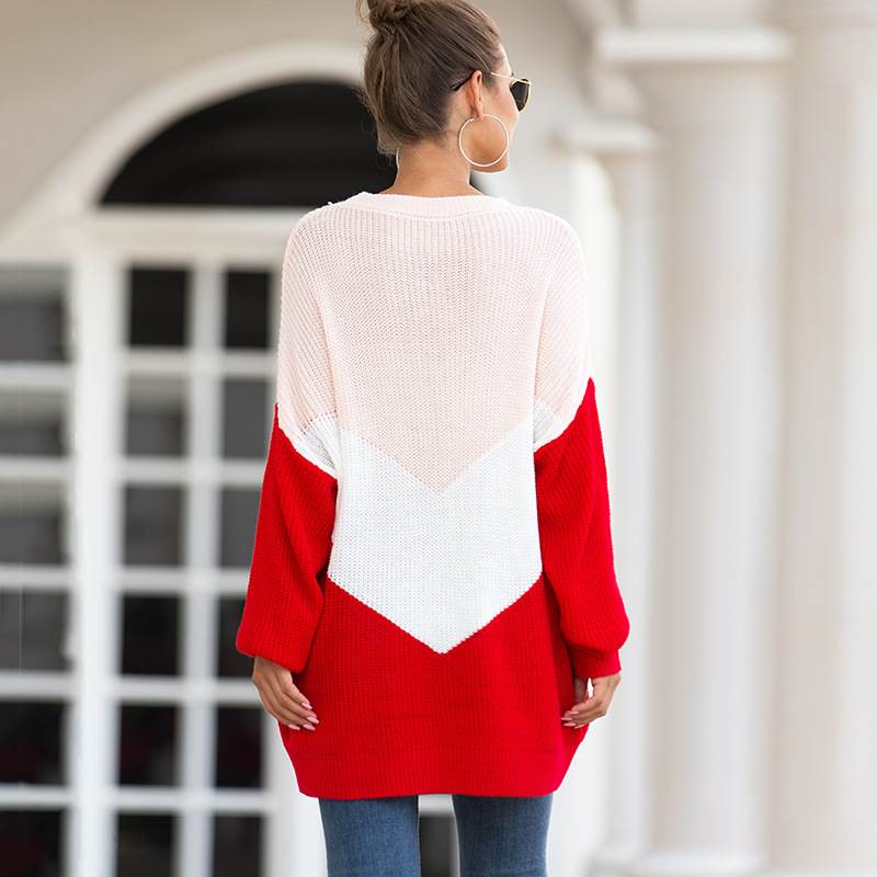 Color block sweater