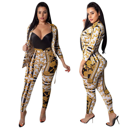 European and American women's 2-piece set