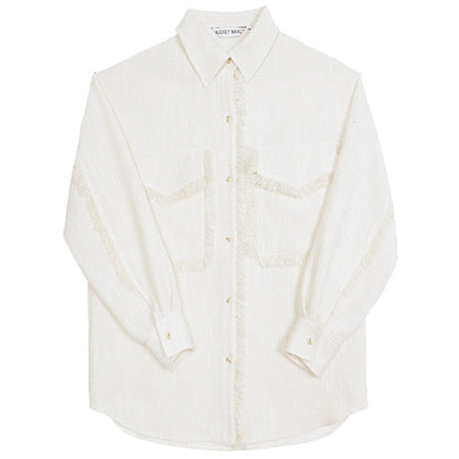 Long Sleeve Loose Western Shirt