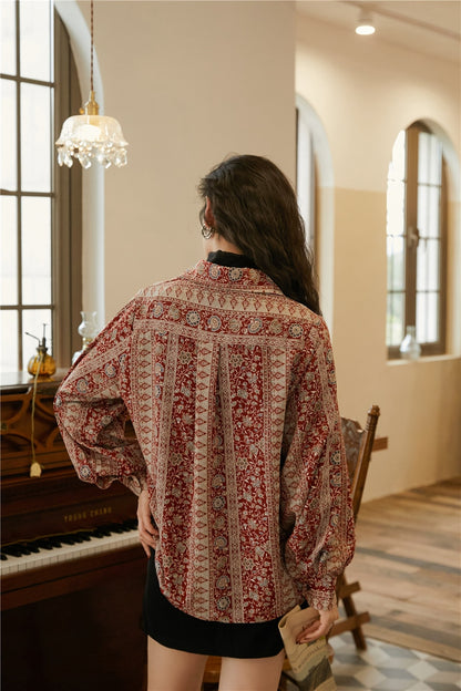 French lantern sleeve shirt