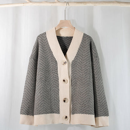 Pull ample en tricot style paresseux