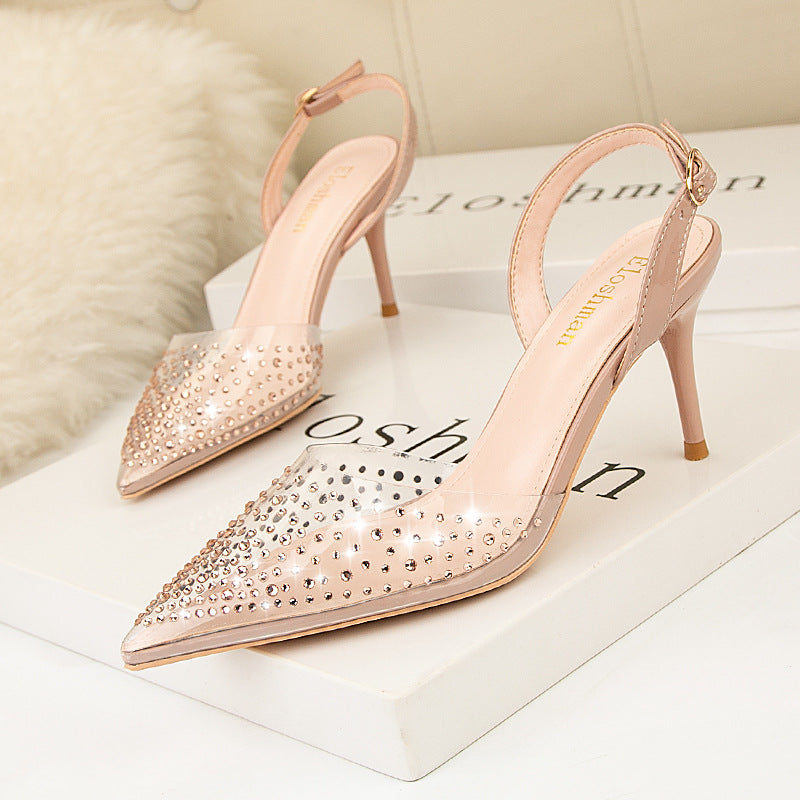 Women's Fashion Simple Pointed Low-cut High Heels