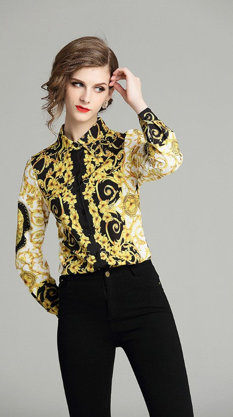 New style printed top in Europe