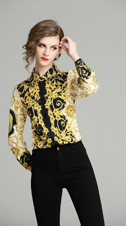 New style printed top in Europe