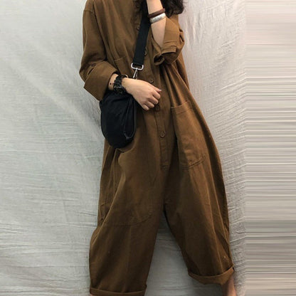 Loose Plus Size Women's Casual All-match Overalls