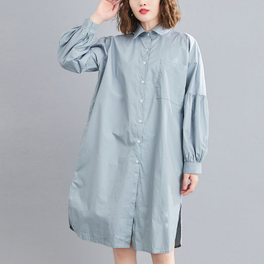 Robe cardigan amincissante pour ventre ample, haut assorti avec tout pour Fat Sister