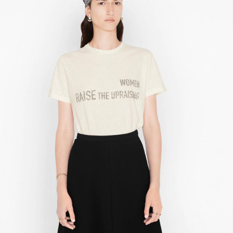 T-shirt féministe avec nouvelle lettre de la famille D, l'amour des femmes est un travail non rémunéré