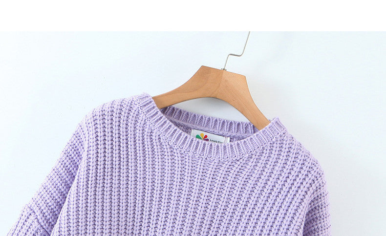 Women's Loose Round Neck Sweater