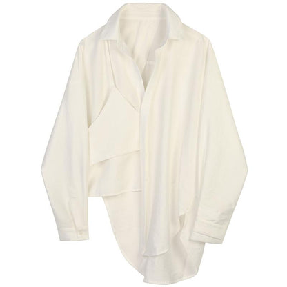 Chemise irrégulière pour femme