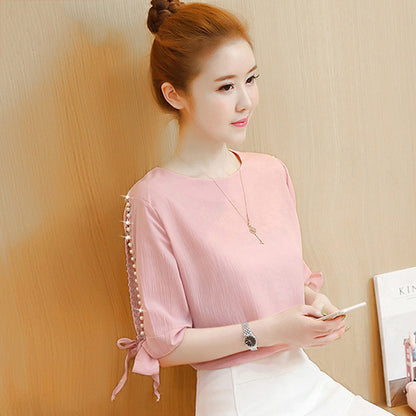 Temperament High-End Western Style Loose Chiffon Shirt