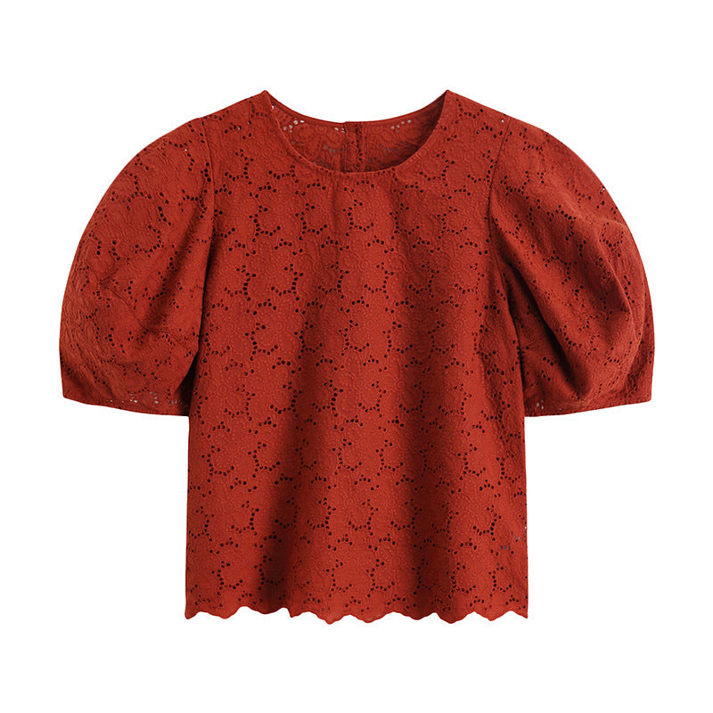 Korea Dongdaemun Women's Shirt Cotton Embroidery