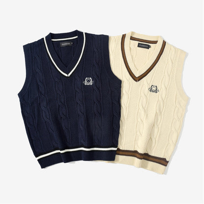 Loose Sweater Vest Men's Trendy Student Sweater