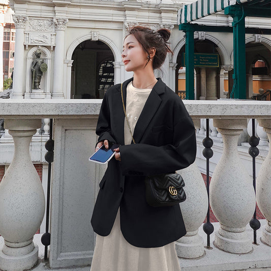 Chaqueta de traje Traje pequeño informal suelto que combina con todo