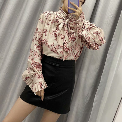 Temperament All-Match Chiffon Bottoming Shirt