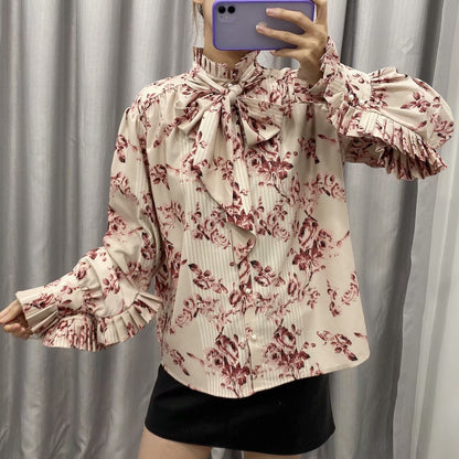 Temperament All-Match Chiffon Bottoming Shirt