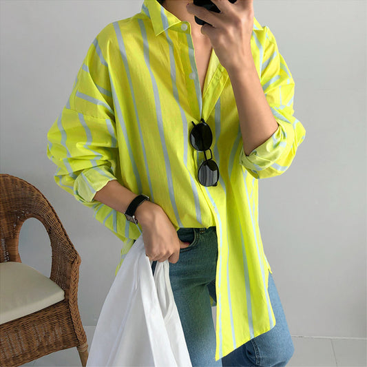 Loose Slim Mid-length BF Style Bottoming Shirt