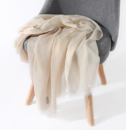 Cashmere Scarf Ladies Simple And Elegant Color Matching Worsted Thin Section Of Autumn And Winter Warm Cashmere Shawl