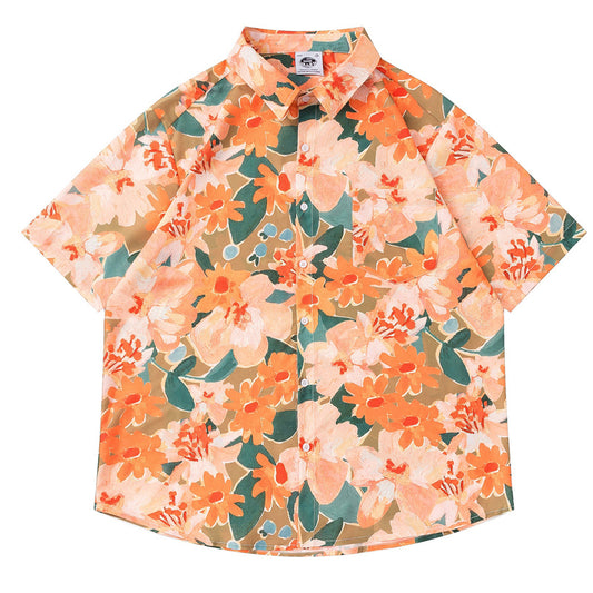 Chemise à fleurs tropicales