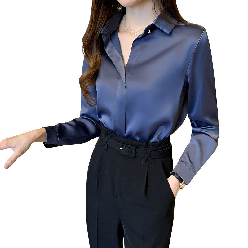 New Chiffon Long-Sleeved Shirt Women