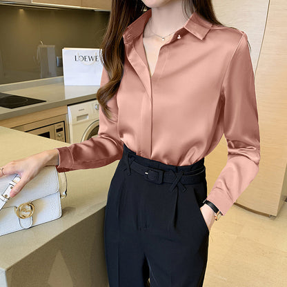 New Chiffon Long-Sleeved Shirt Women