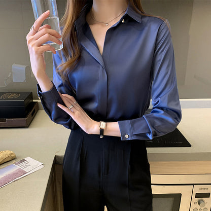 New Chiffon Long-Sleeved Shirt Women