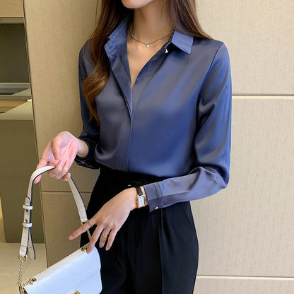 New Chiffon Long-Sleeved Shirt Women