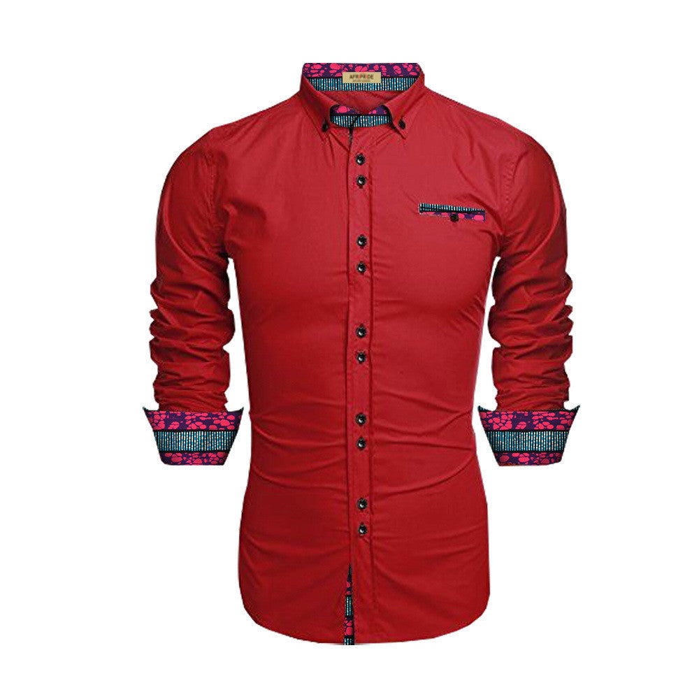 Chemisier pour hommes en coton batik imprimé ethnique africain