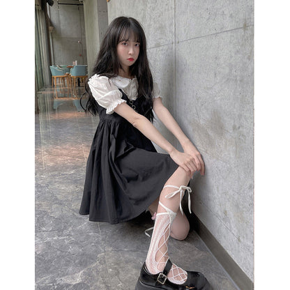 Doll Collar Shirt Female New Design Sense Niche Spring And Summer Short-Sleeved Japanese Top