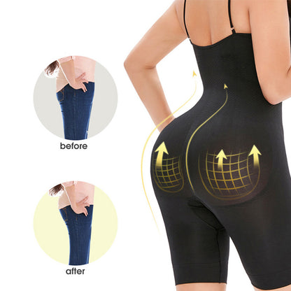 Corset abdominal une pièce post-partum, sans couture, à haute élasticité, pour les fesses, l'abdomen et les jambes