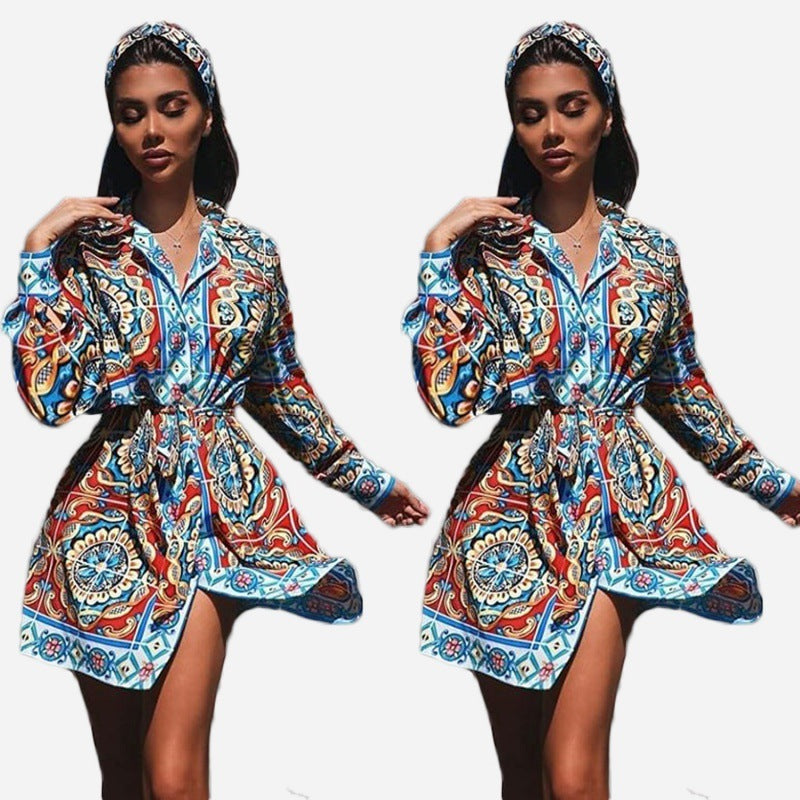 Camisa estampada digital para mujer estilo africano de verano