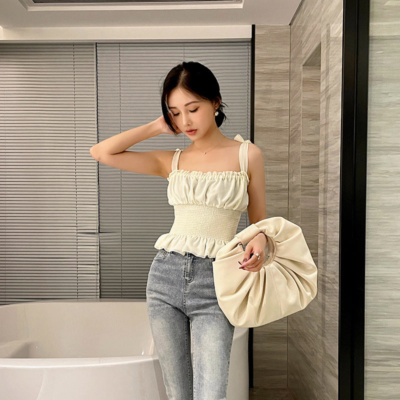 Vest Suspender Women'S 21 Summer New Slim Slim Waist Elastic Casual Jacket