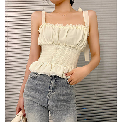 Vest Suspender Women'S 21 Summer New Slim Slim Waist Elastic Casual Jacket