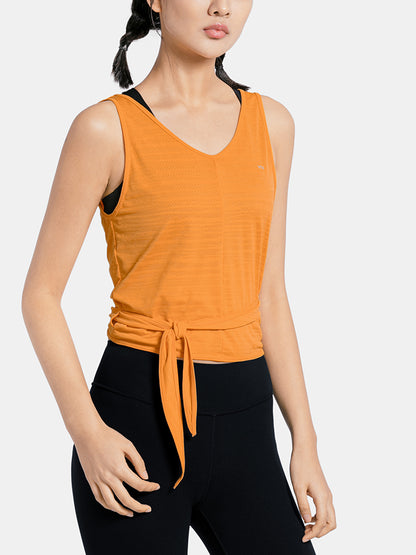 Vêtements de Yoga courts et minces, chemisier de gymnastique pour femmes, gilet de sport de course sans manches, haut léger et respirant