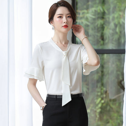 Short-Sleeved Shirt Ladies Summer Korean Professional Shirt