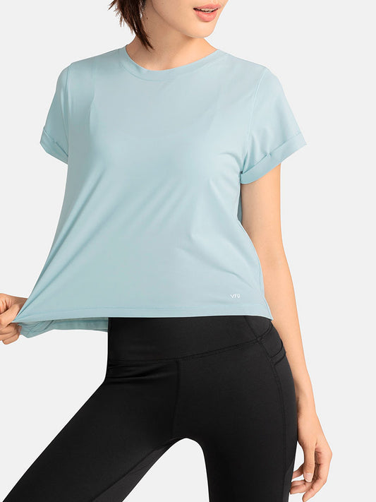 T-shirt de sport pour femmes, chemisier d'entraînement de course à pied