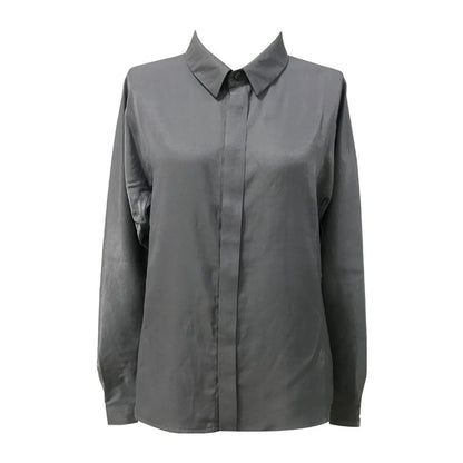 Japanese Style Lapel Shirt Female Design Sense Niche Hong Kong Style Loose And Thin Temperament Shirt