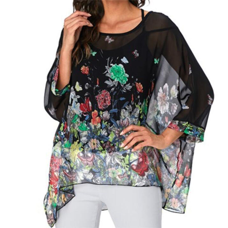 Ops Shirt Casual Beach Boho Blouses Female Oversize Clothing