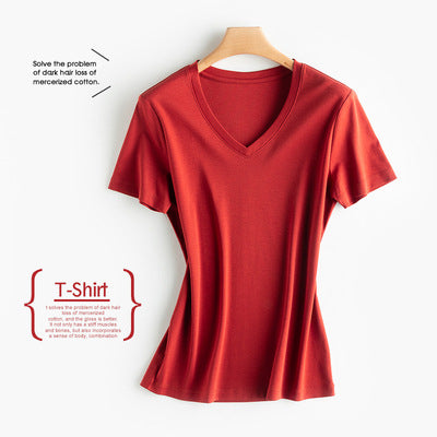 Silk cotton T-shirt