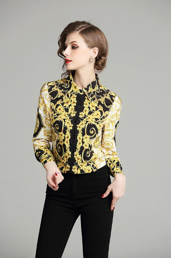 New style printed top in Europe