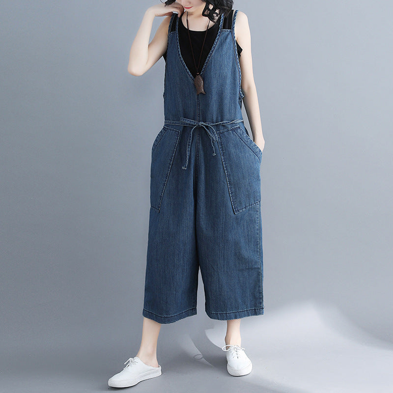 Salopette en Denim décontractée pour femmes, ample, grande taille, nouvelle collection printemps