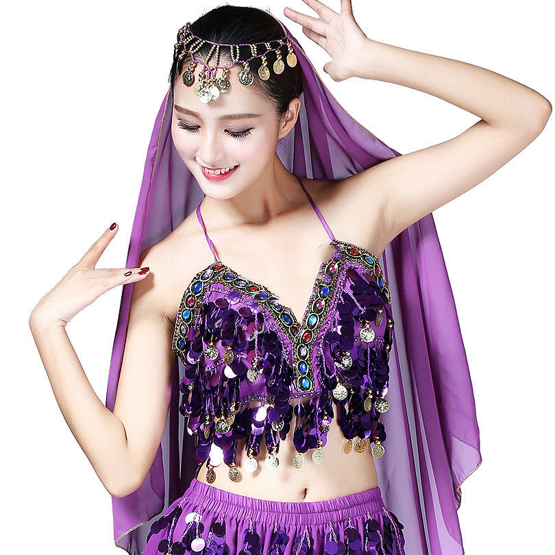 Soutien-gorge à sequins Belly Dance