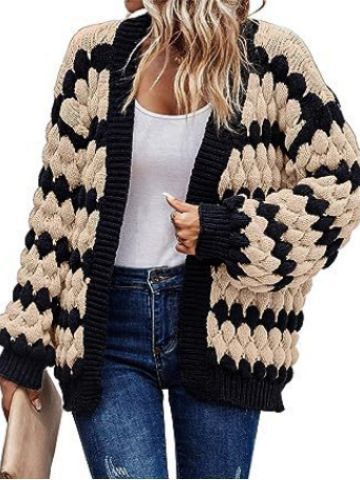 Loose Twisted Knitted Winter Sweater Coat