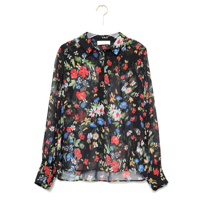 Chemise Daisy fleurs jardin