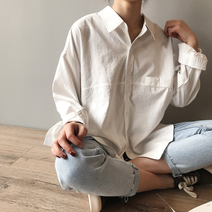 Long-sleeve western-style retro shirt