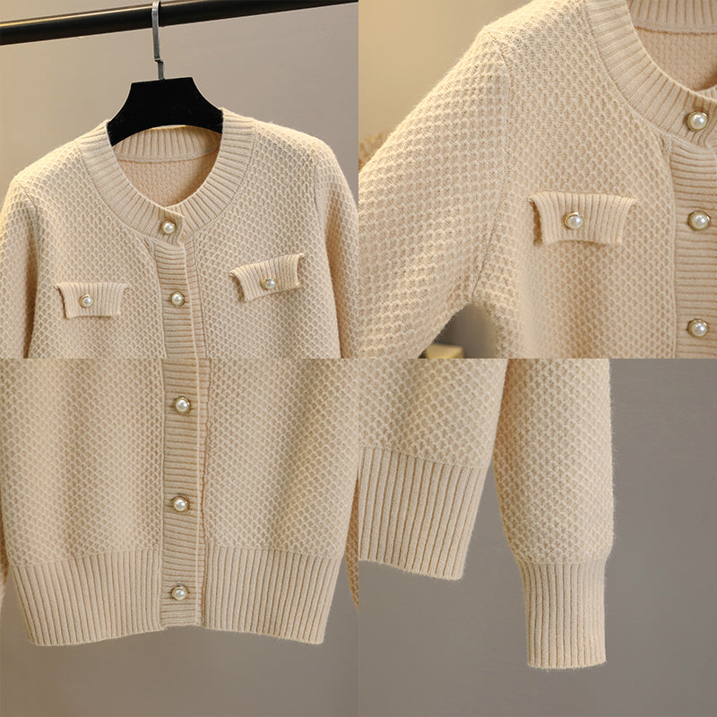 Knitted cardigan women's autumn winter sweater coat