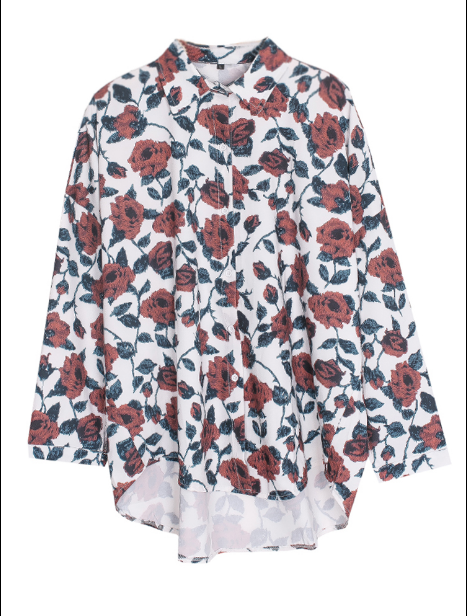 Rose sunscreen long sleeve shirt