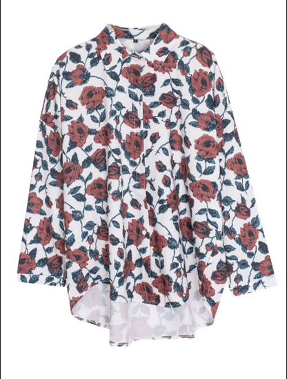 Rose sunscreen long sleeve shirt