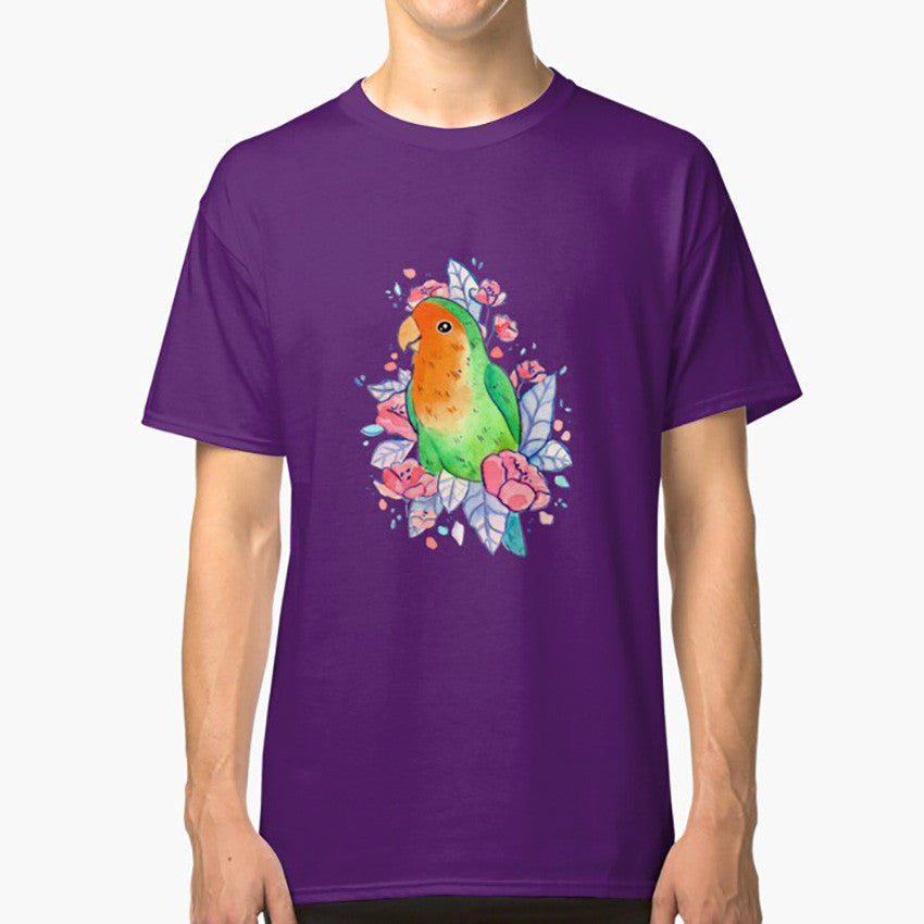 Flowery Lovebird Short Sleeve T-shirt Flowery Lovebird