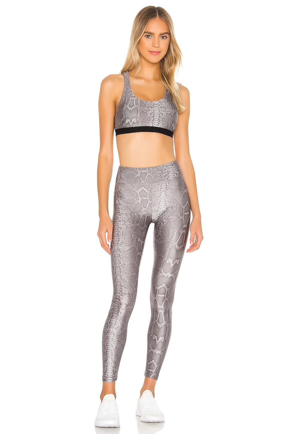 Costume de Yoga à motif serpent, costume de sport à la mode, évacuant l'humidité, soutien-gorge, pantalon, vêtements de course, de Fitness